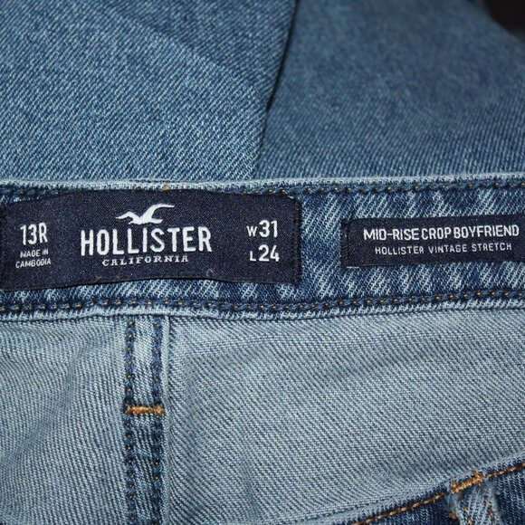 Hollister Midrise Crop Boyfriend Jeans - Picture 6 of 6